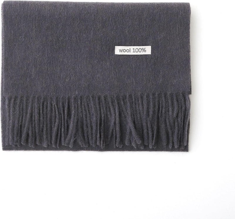 linişte 100% Wool Scarf - Men and Women Winter Warm Soft Luxurious Solid Colors Gift Box - Image 2